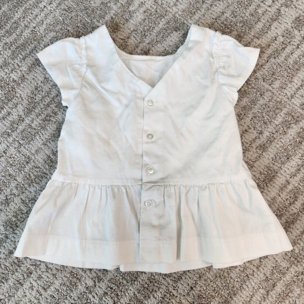 Mayoral short sleeve applique white ruffle tunic top size 24 months - Picture 10 of 10